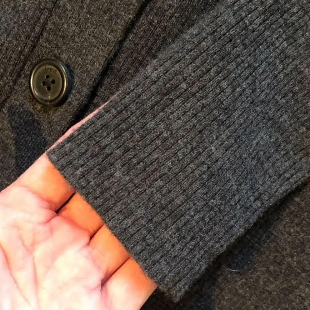 Wilfred Charcoal Button-Down Midi Dress - Picture 5 of 9
